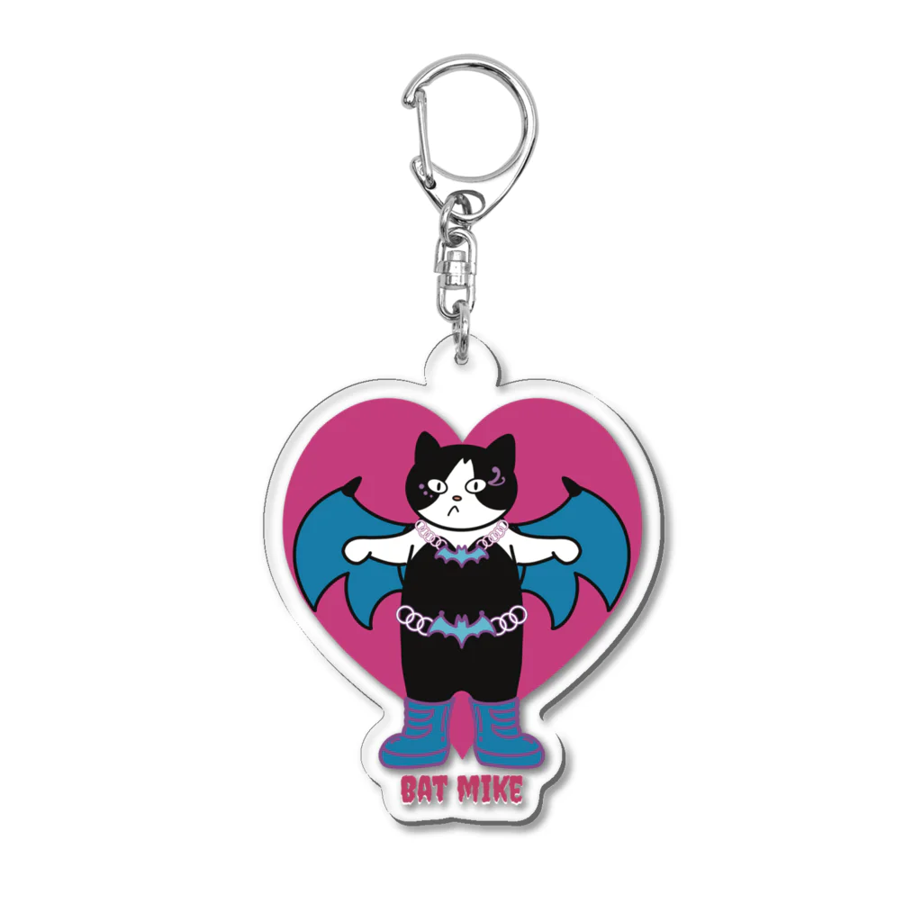 Metime Designs ☆ みぃたいむデザインのBAT MIKE Acrylic Key Chain