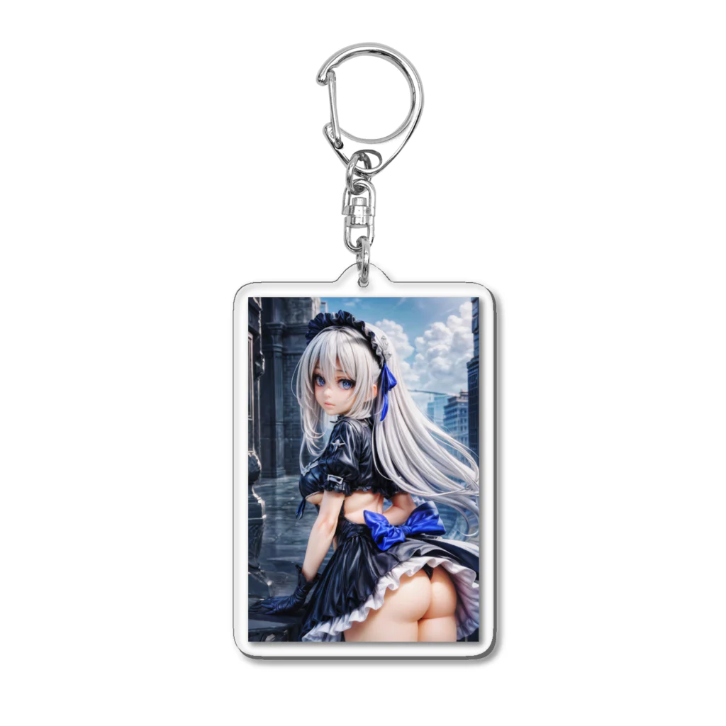 ·̩͙꒰ঌ恥ずかしがり屋(,,> <,,)໒꒱·̩͙の見たなぁ(〃>ω<〃) Acrylic Key Chain