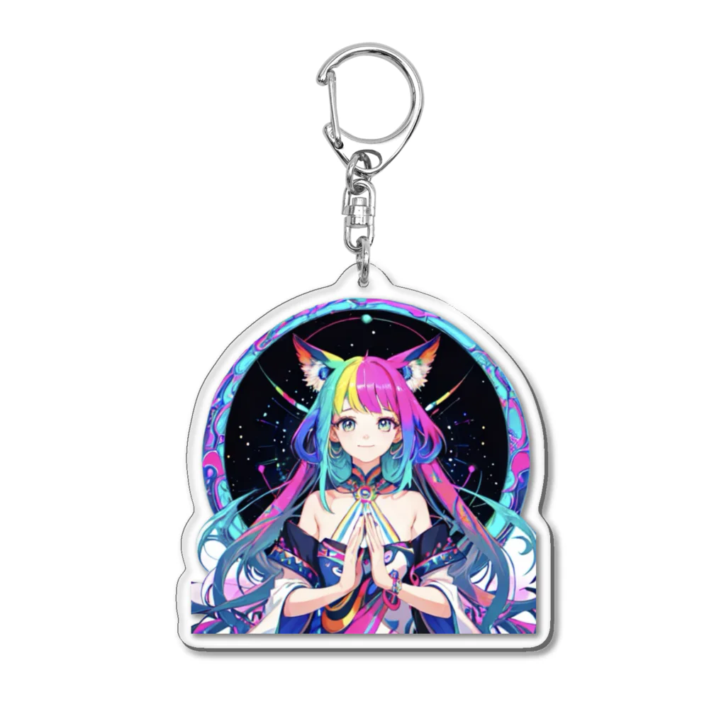 ミネラル太郎の幻想少女リリー　〜星々との対話〜 Acrylic Key Chain