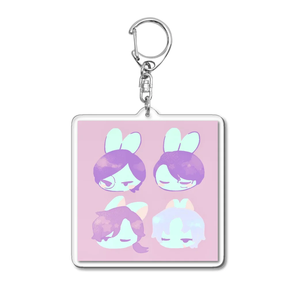 ﾄﾄﾞﾛｸ(轟六)🍆✂️🫑🍡のあにまるず🐰 Acrylic Key Chain