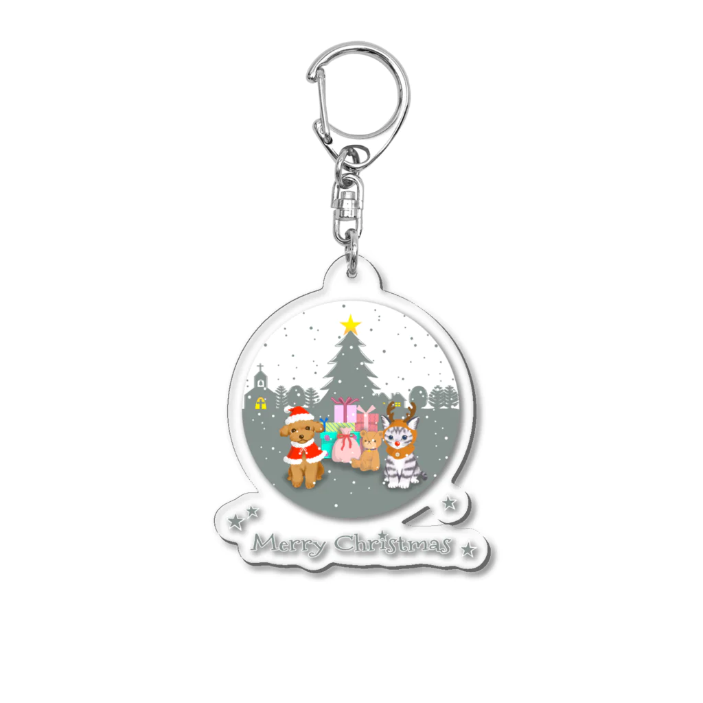 SU-KUのサンタ来たよー。 Acrylic Key Chain