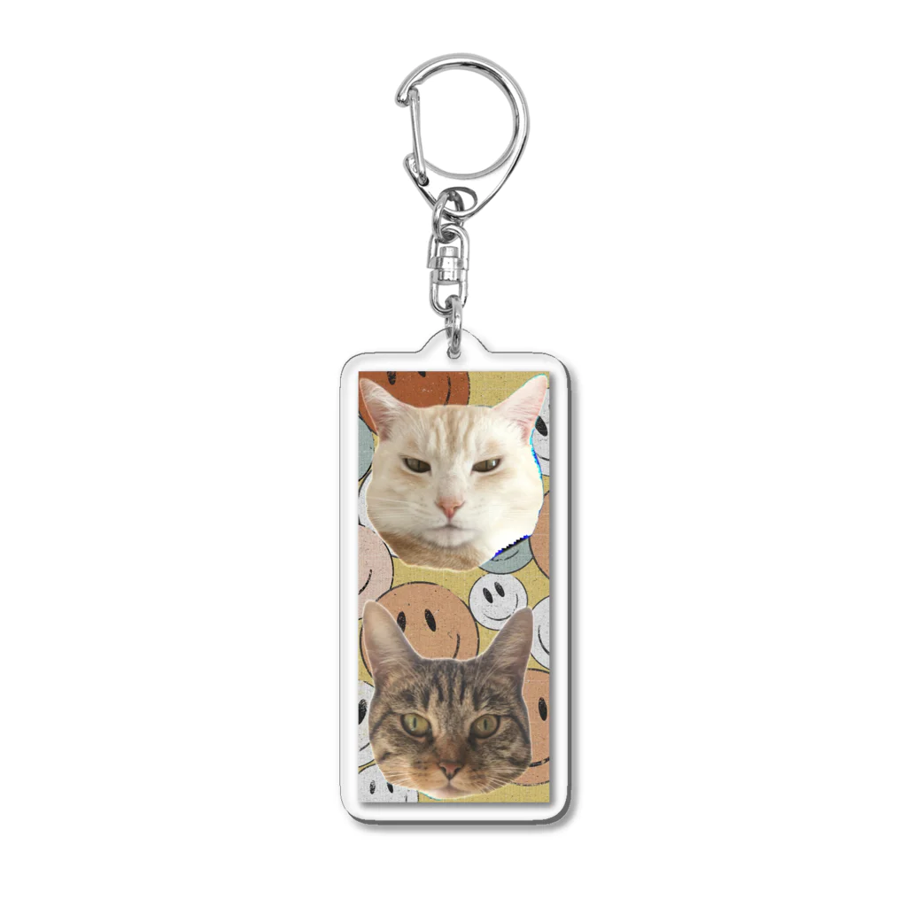 ぽつねこ亭のクラムすグッズPOP Acrylic Key Chain