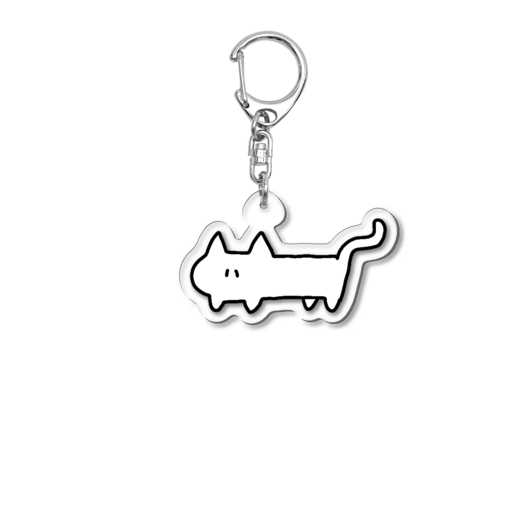 かしわのねこ（しろ） Acrylic Key Chain