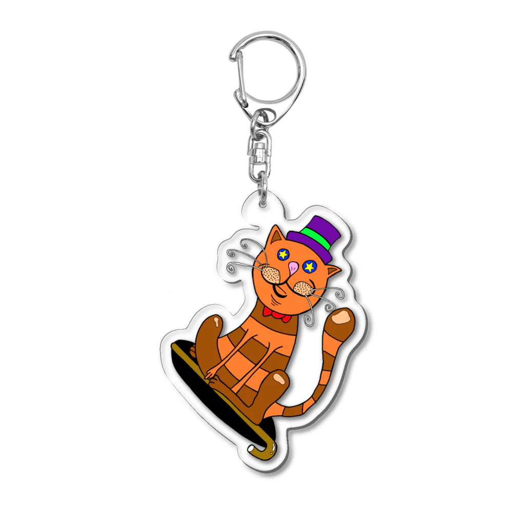 Perrymizukiのラッキーキャット Acrylic Key Chain