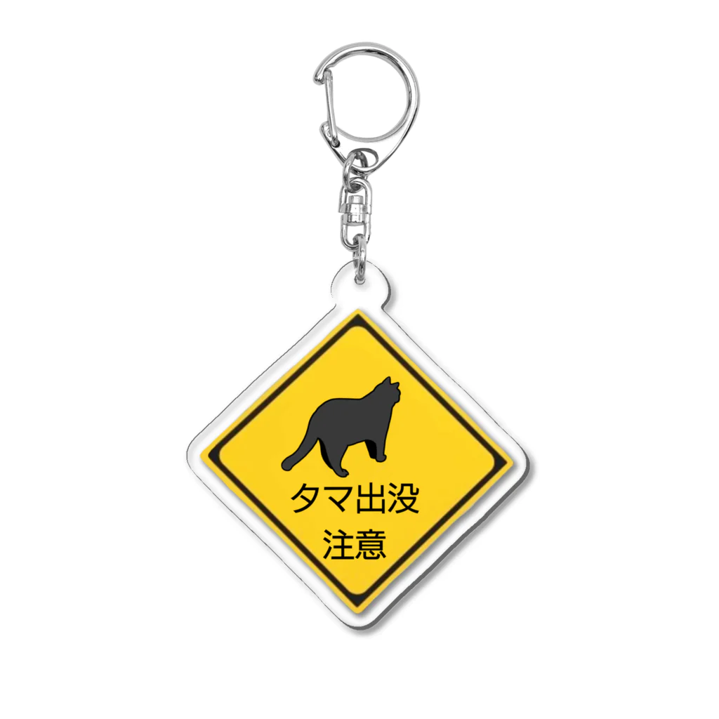 cahillの出没注意 Acrylic Key Chain