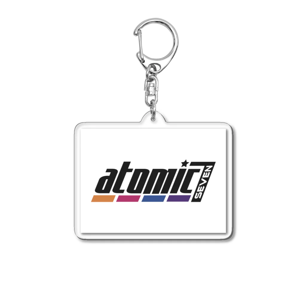 atomic7の【アクリルキーホルダー】atomic7 （ロゴ・白） アクリルキーホルダー