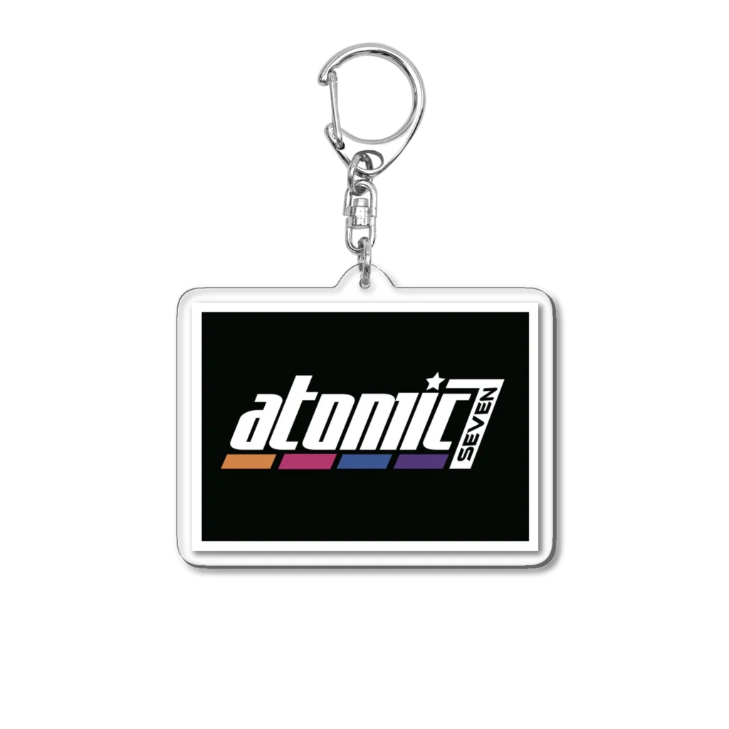 atomic7の【アクリルキーホルダー】atomic7 （ロゴ・黒） アクリルキーホルダー