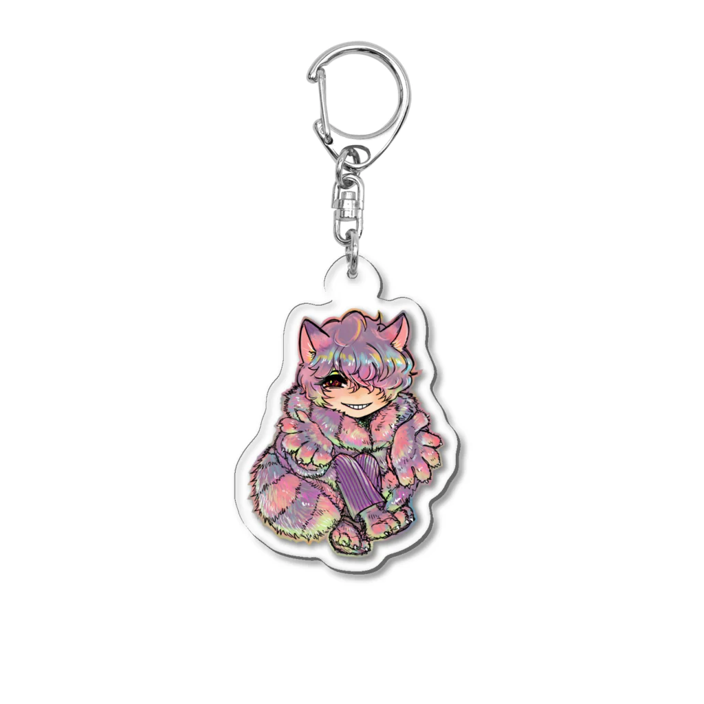 群青のはなまるハロウィン2023 チェシャ猫 Acrylic Key Chain