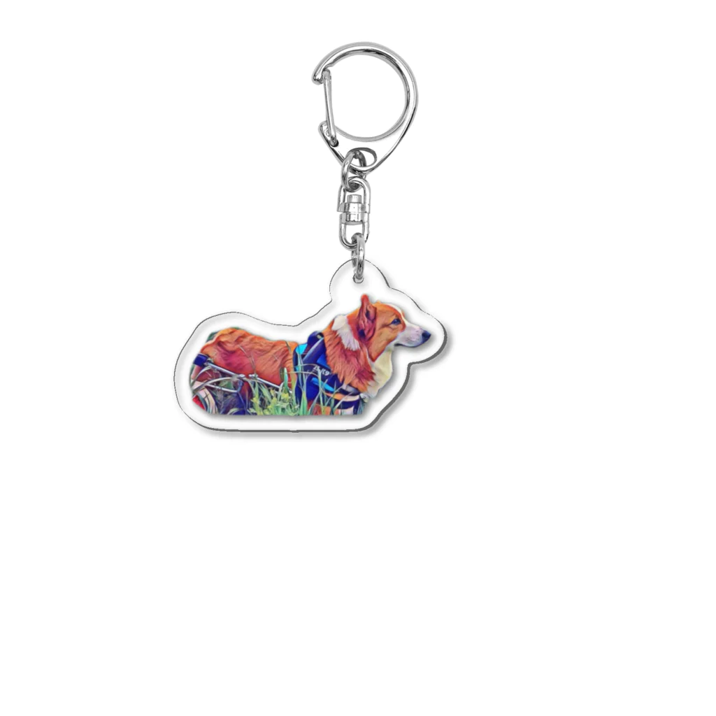 HappyDogのレオン Acrylic Key Chain