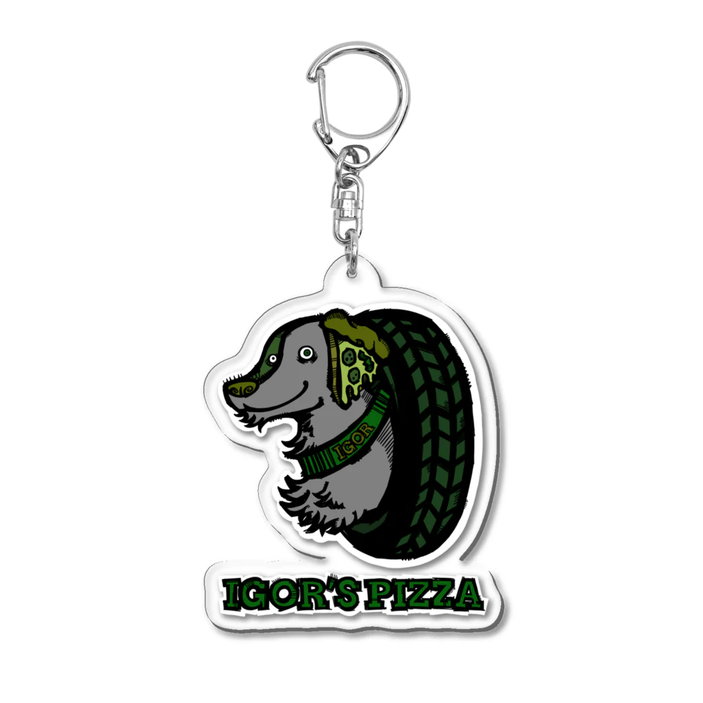 IGOR’S PIZZAのIGOR‘S PIZZA ロゴ Acrylic Key Chain