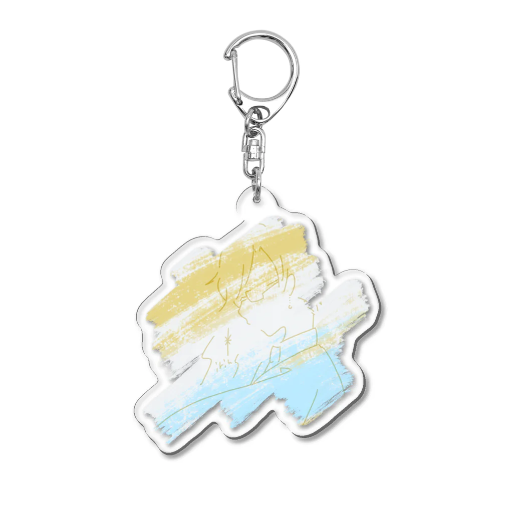 白衣のひとのキャラモチーフ「シリウス」 Acrylic Key Chain