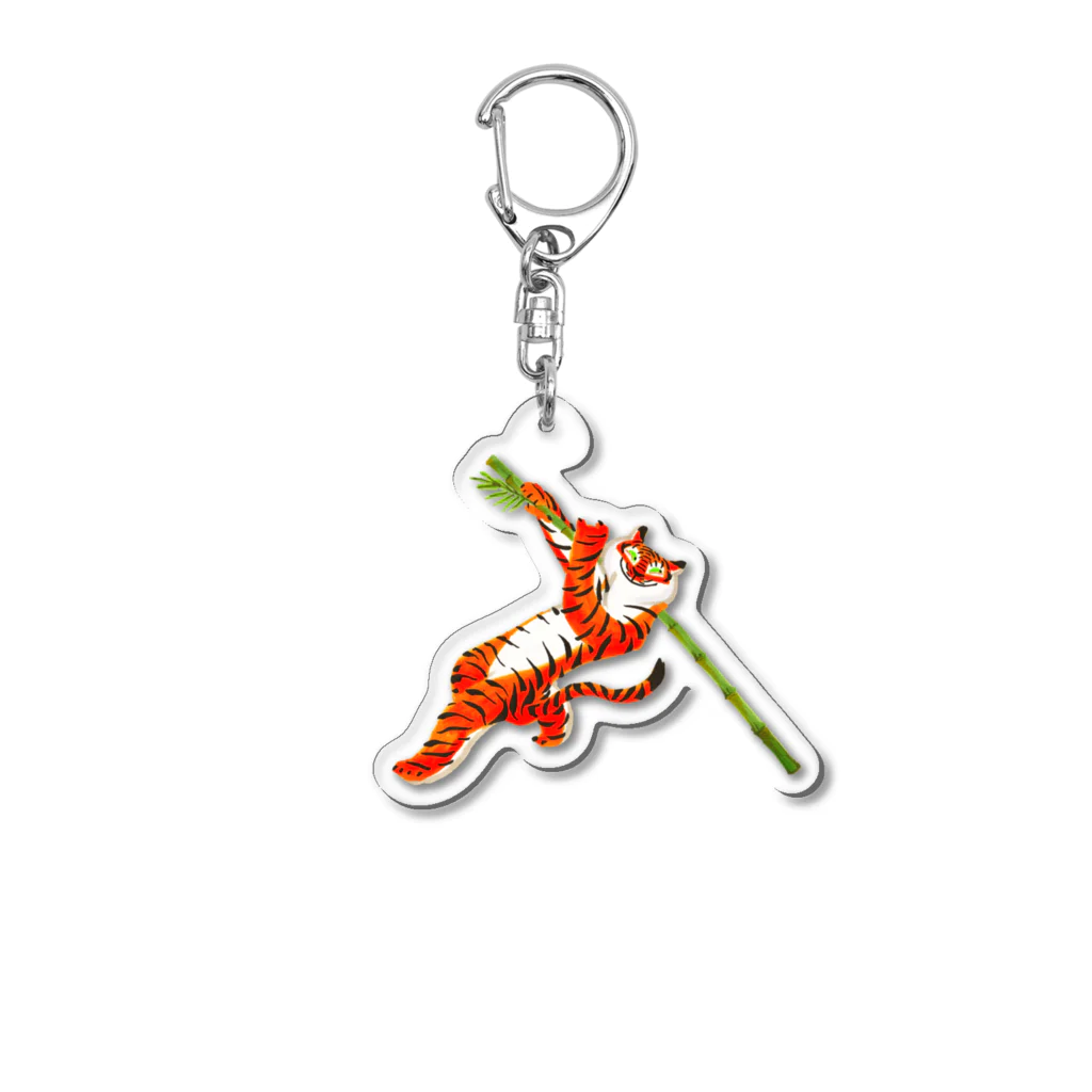 segasworksの功夫のトラちゃん（酔棍） Acrylic Key Chain