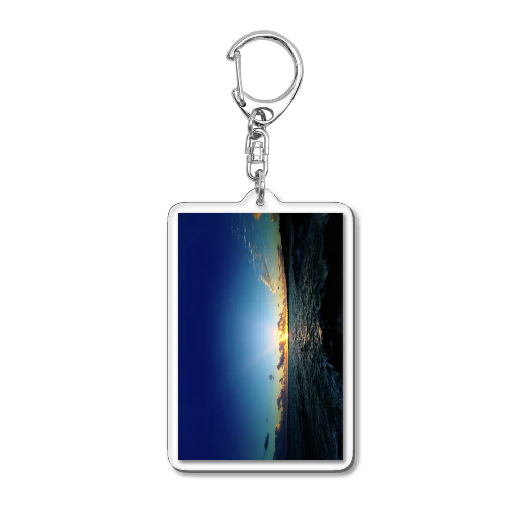 魔除け、祓い清めの波動グッズの魔除けの夕日 Acrylic Key Chain