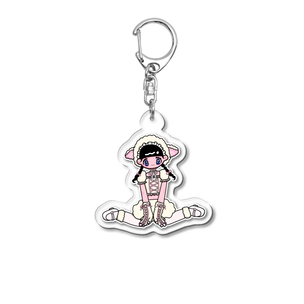 OshiKawaiiのめぇ〜^_^ Acrylic Key Chain