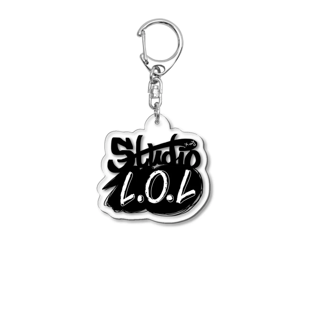 Studio L.O.LのStudio L.O.L モノクロロゴ Acrylic Key Chain