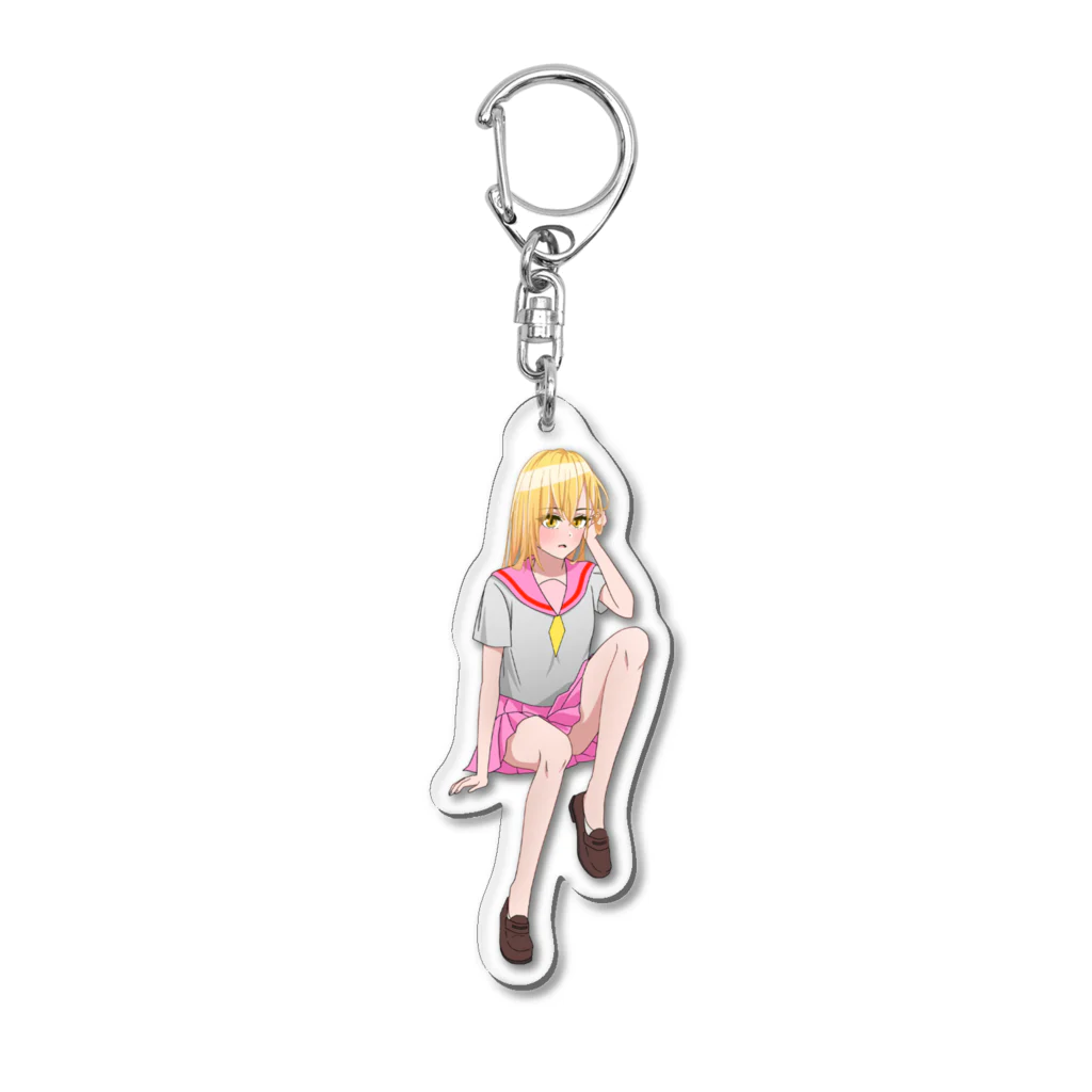 Quxalist＆なんばぁつうのアニメ『スクールロマンス』3周年グッズ 月見里あやか Acrylic Key Chain