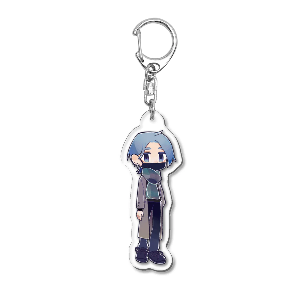 露天風呂付客室のくじらさん Acrylic Key Chain