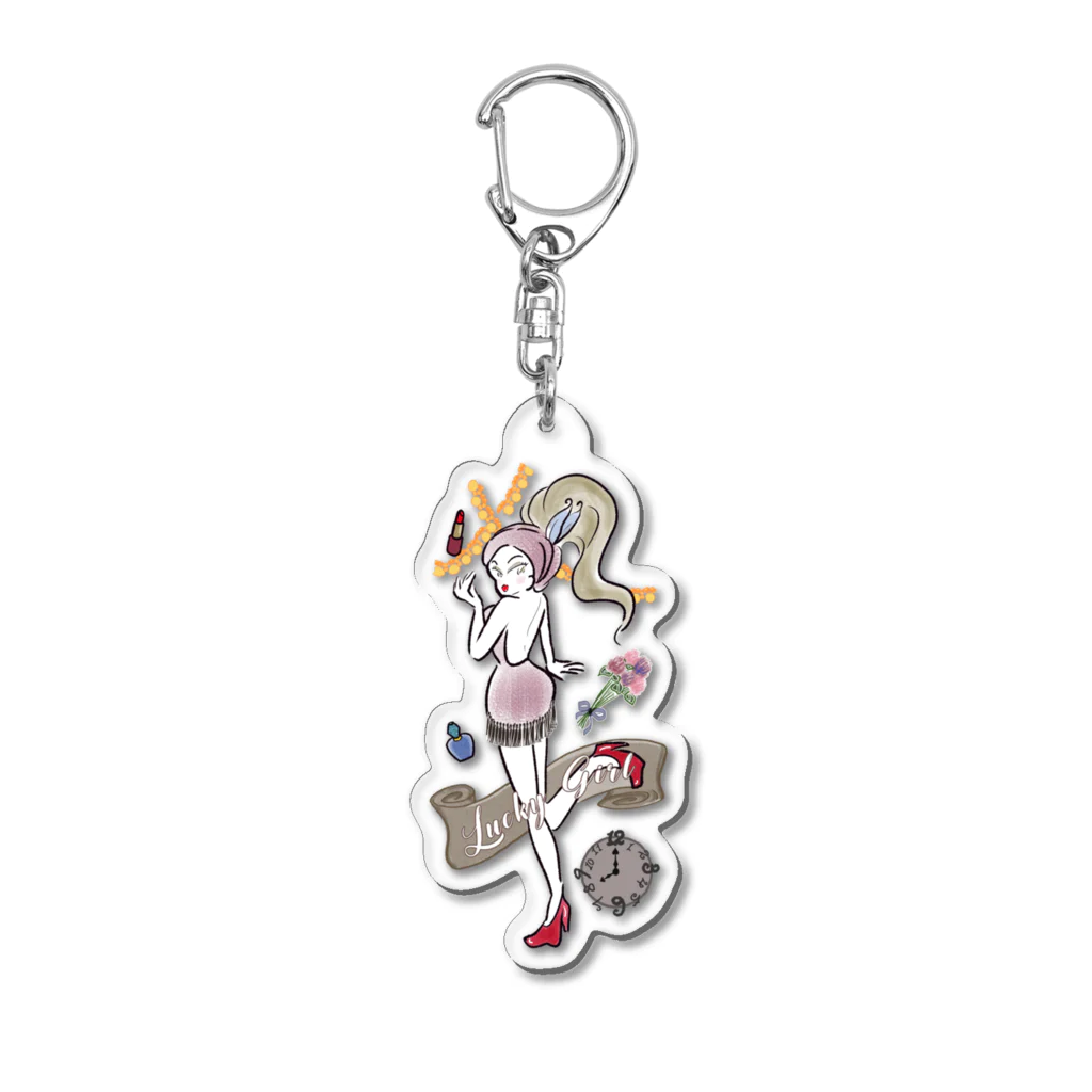 MITICO SYLVAN のLucky Girl Acrylic Key Chain