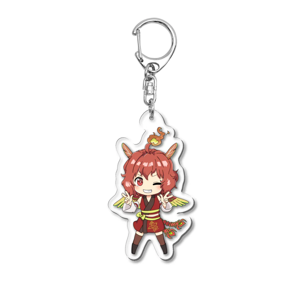 四獣チャンネルの朱雀ちゃん Acrylic Key Chain