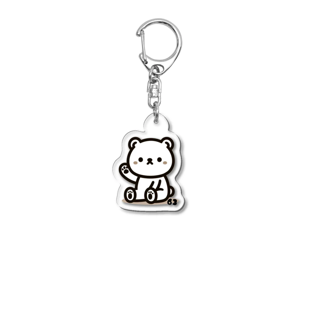 romiromi☆6363のROMIKUMA Acrylic Key Chain