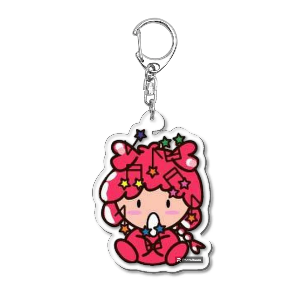 社会人アーティストまえぽんのおんぷのぽんちゃんキーホルダー Acrylic Key Chain