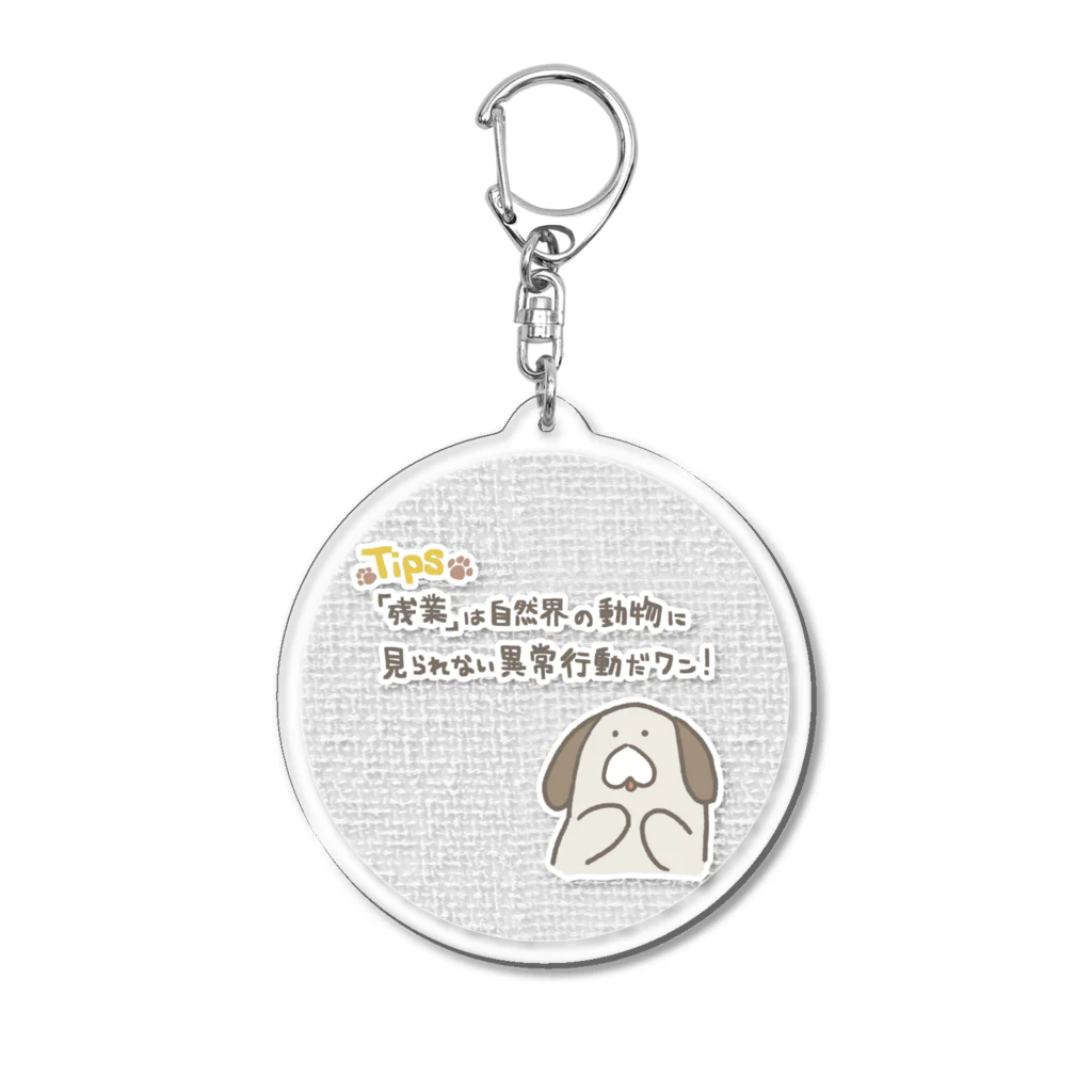 いぬのイヌが教えてくれる豆知識 Acrylic Key Chain