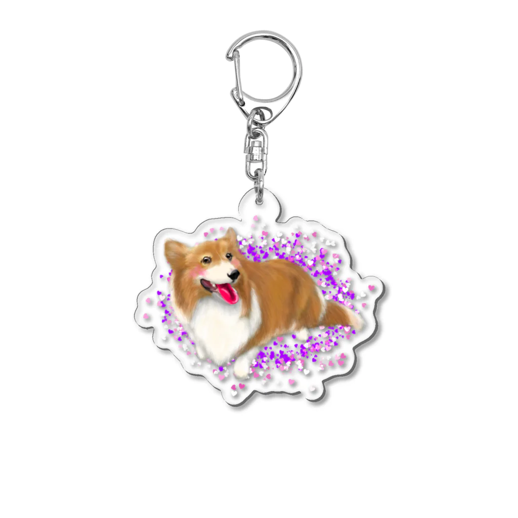 MILO_36の可愛いアンジーちゃん Acrylic Key Chain