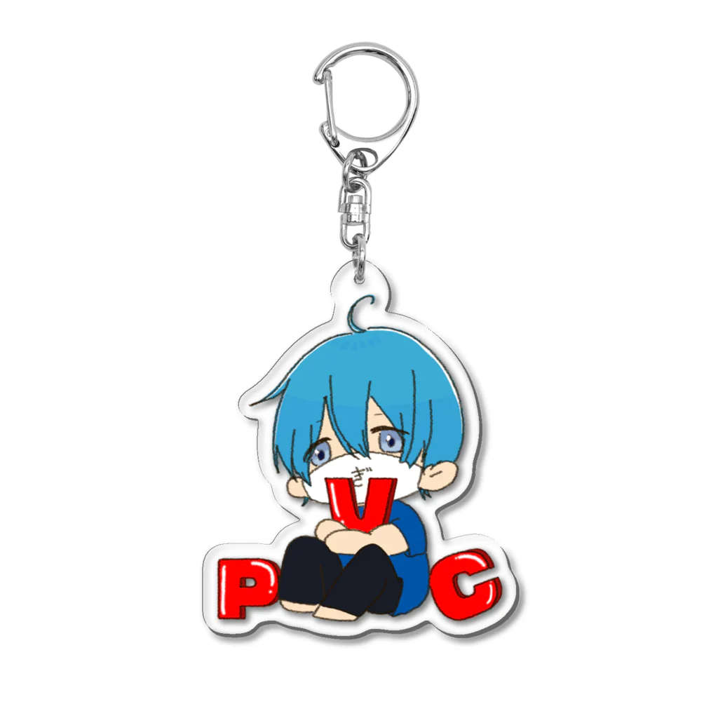 ぎわちん。屋のPVC持つぎわちん。 Acrylic Key Chain