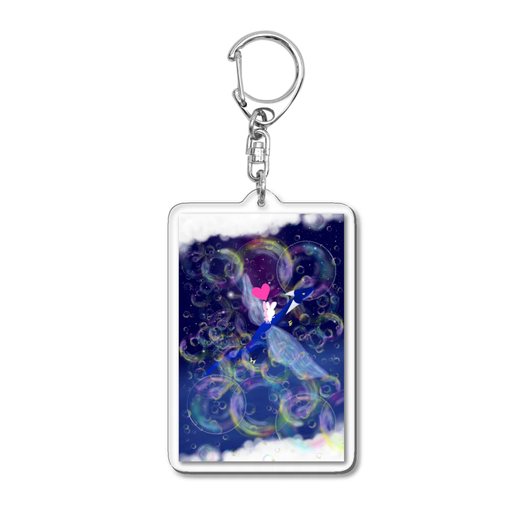 haa-taの夜間飛行 Acrylic Key Chain