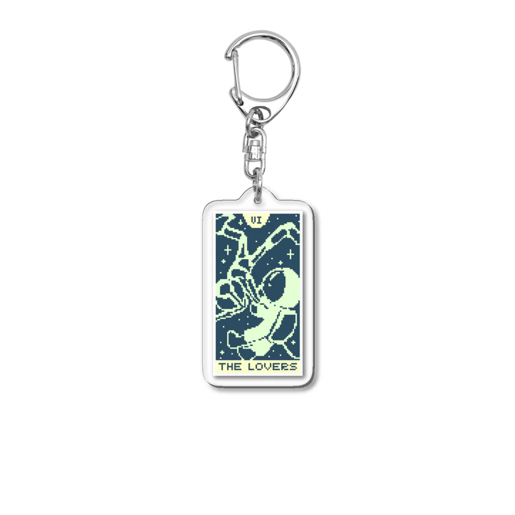 SuiFukiyamaの創作タロットドット絵/6.恋人 Acrylic Key Chain