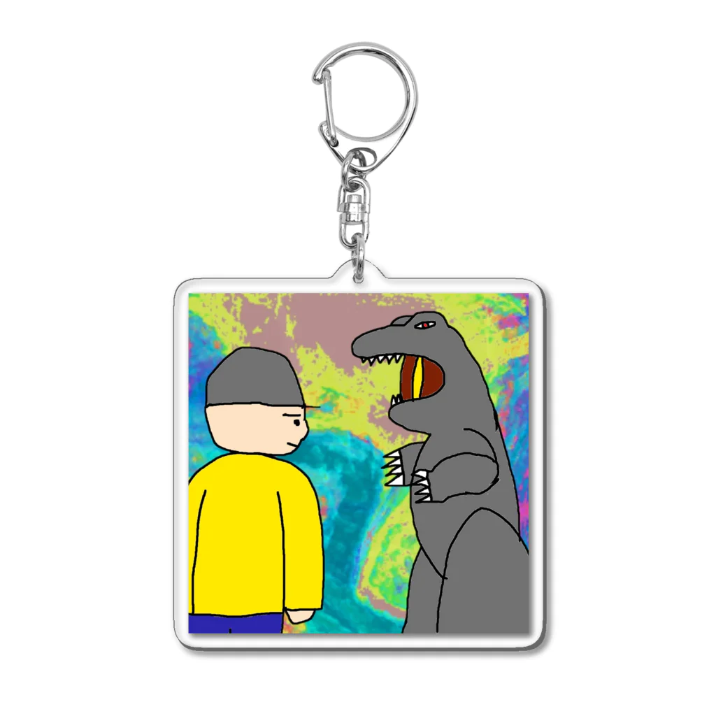 🇪🇪トロオドン🇪🇪のゴジラジオ Acrylic Key Chain