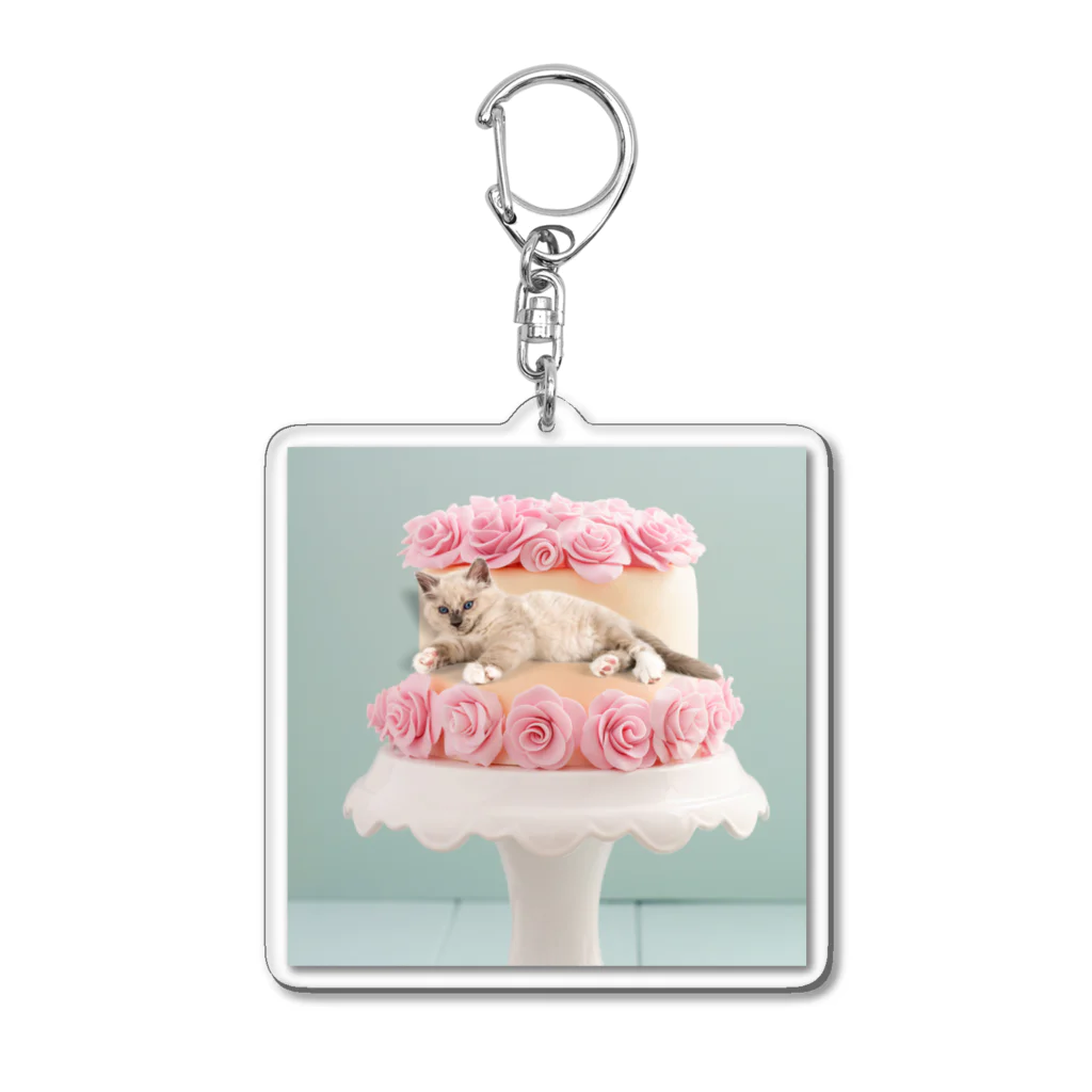 atelier_mogのケーキスタンド×ノア Acrylic Key Chain