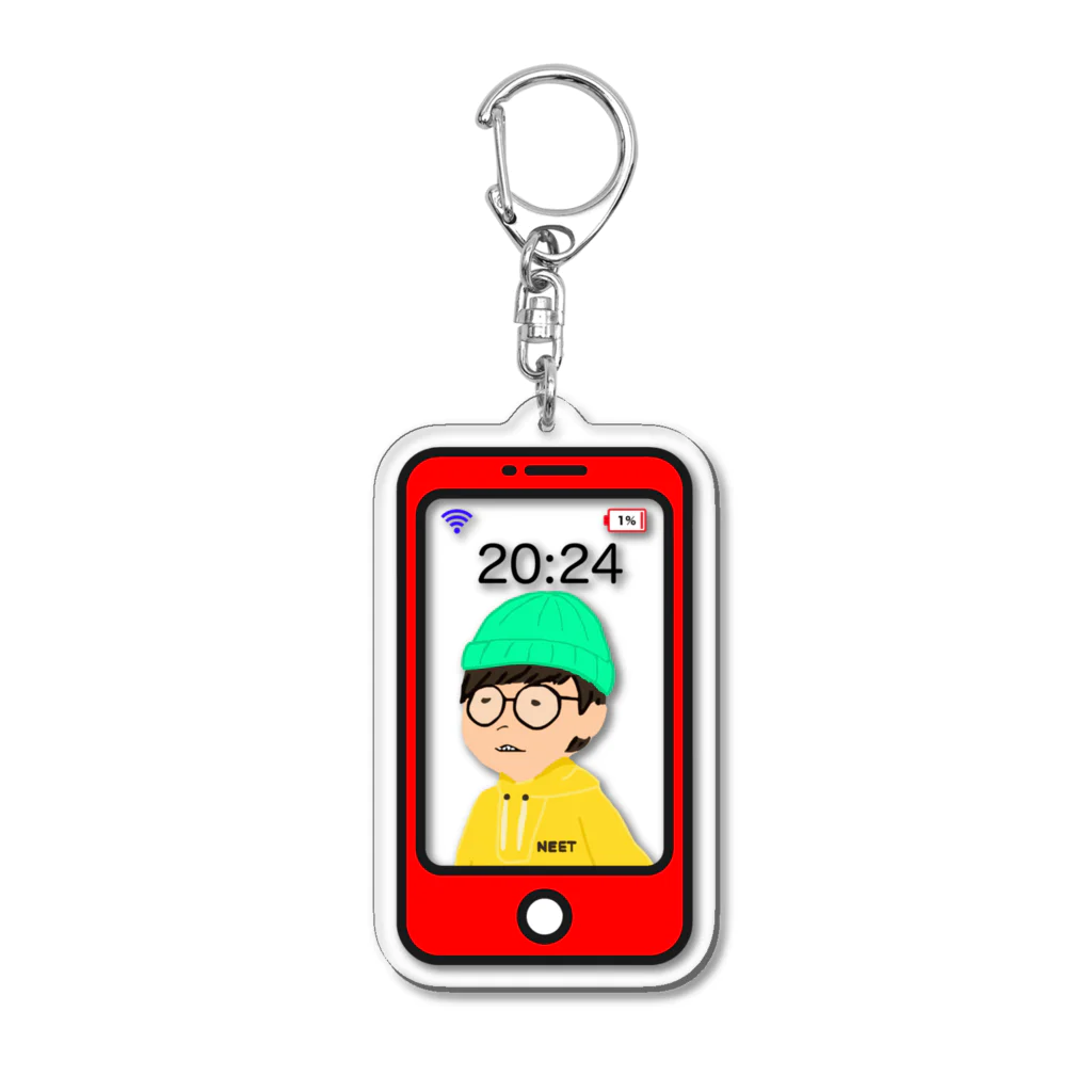 凹ちゃくshopのアクリルキーホルダー（スマホver) Acrylic Key Chain