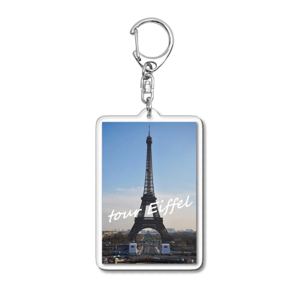 mituaのtour Eiffel Acrylic Key Chain