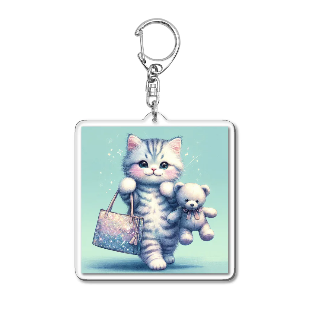 青りんごミュージアムのキャリアウーマン Acrylic Key Chain