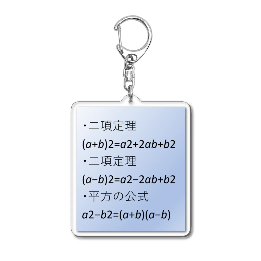 samohan0121の数学の公式をアイテム化　第3弾 Acrylic Key Chain