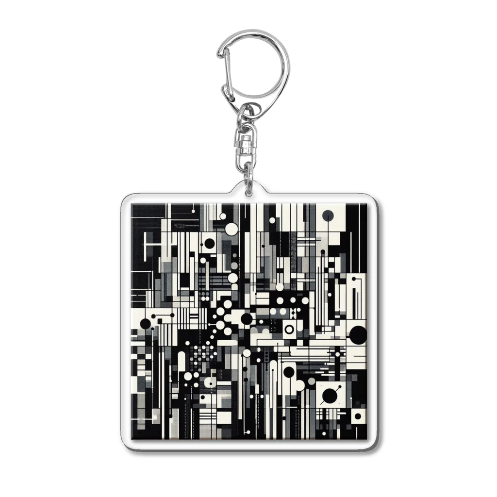 Kenneth Kondovicのジオメトリックハーモニー Acrylic Key Chain