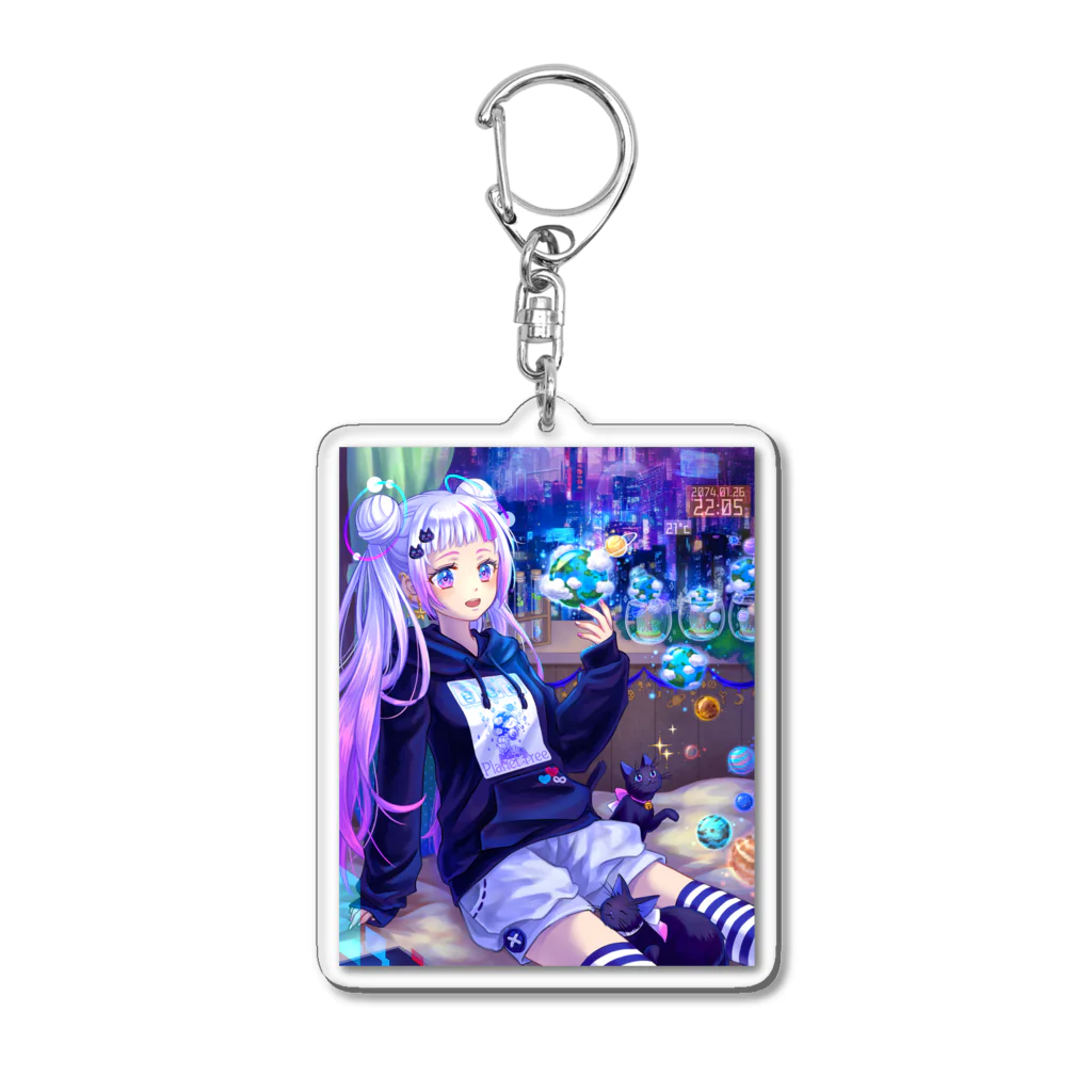 星屑屋魔法雑貨店の販促ちゃん Acrylic Key Chain