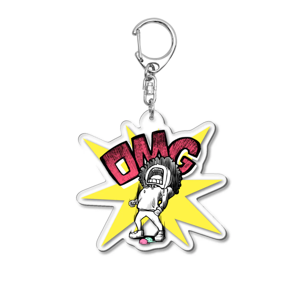 夜市のOMGボーイ Acrylic Key Chain