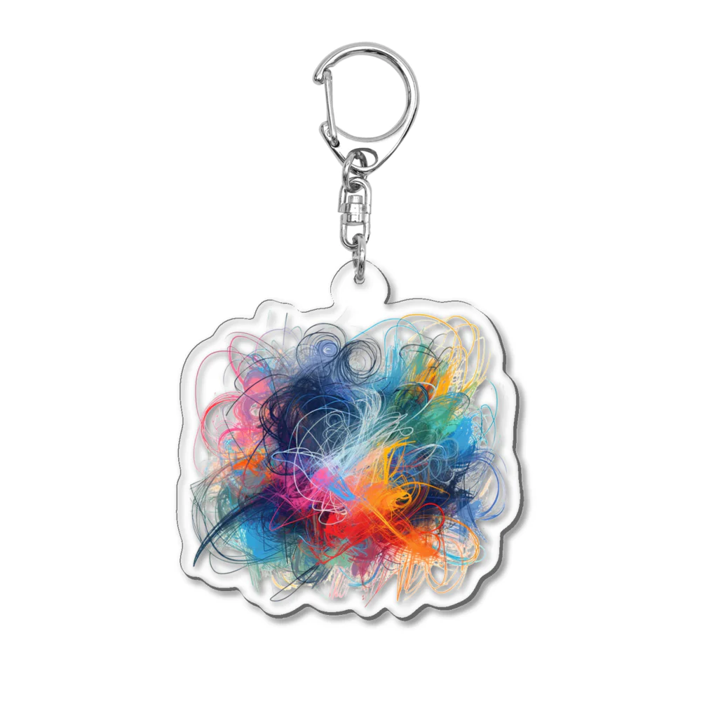 あんぽぴゅらーあーてぃすとのBiffusion Acrylic Key Chain