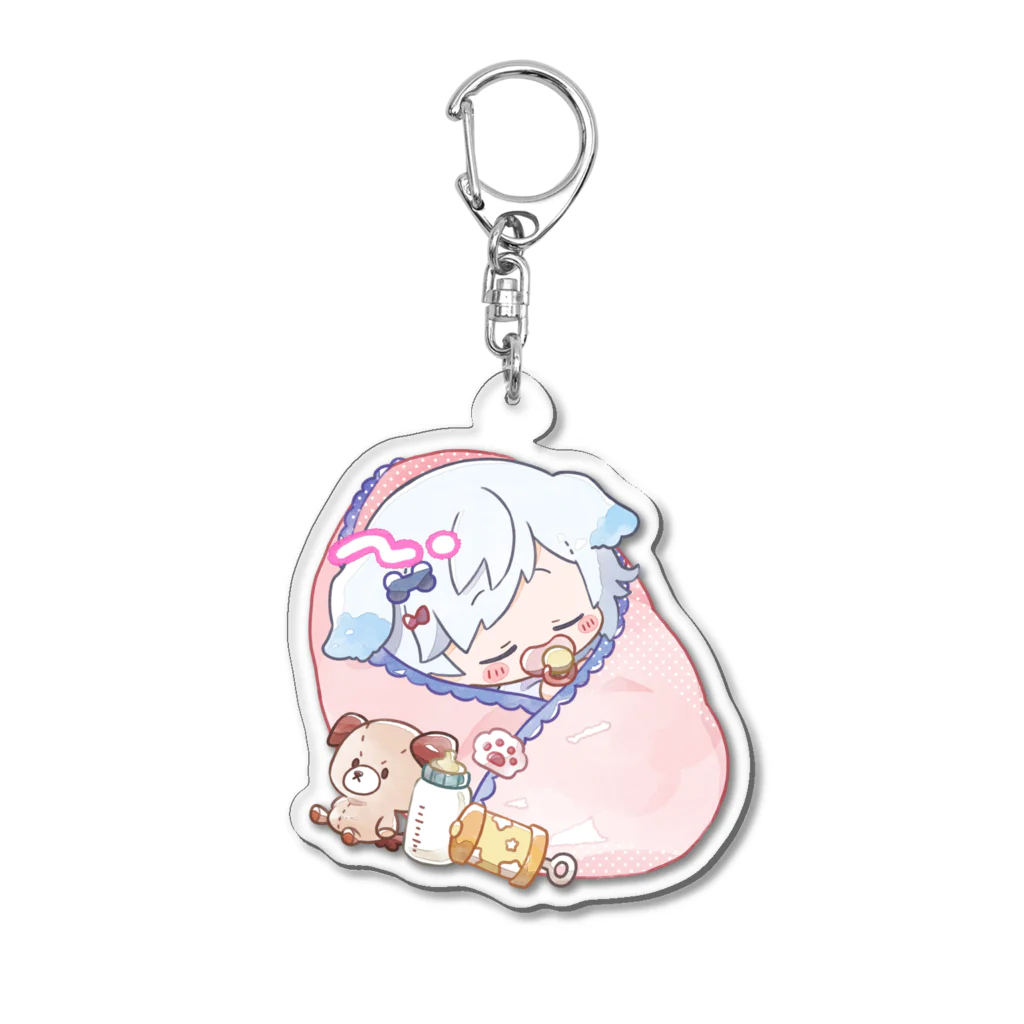 しおまる。のベビまる。おしゃぶり Acrylic Key Chain