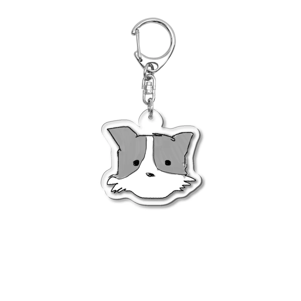 5a2oの動物シリーズ　犬　パピヨン Acrylic Key Chain