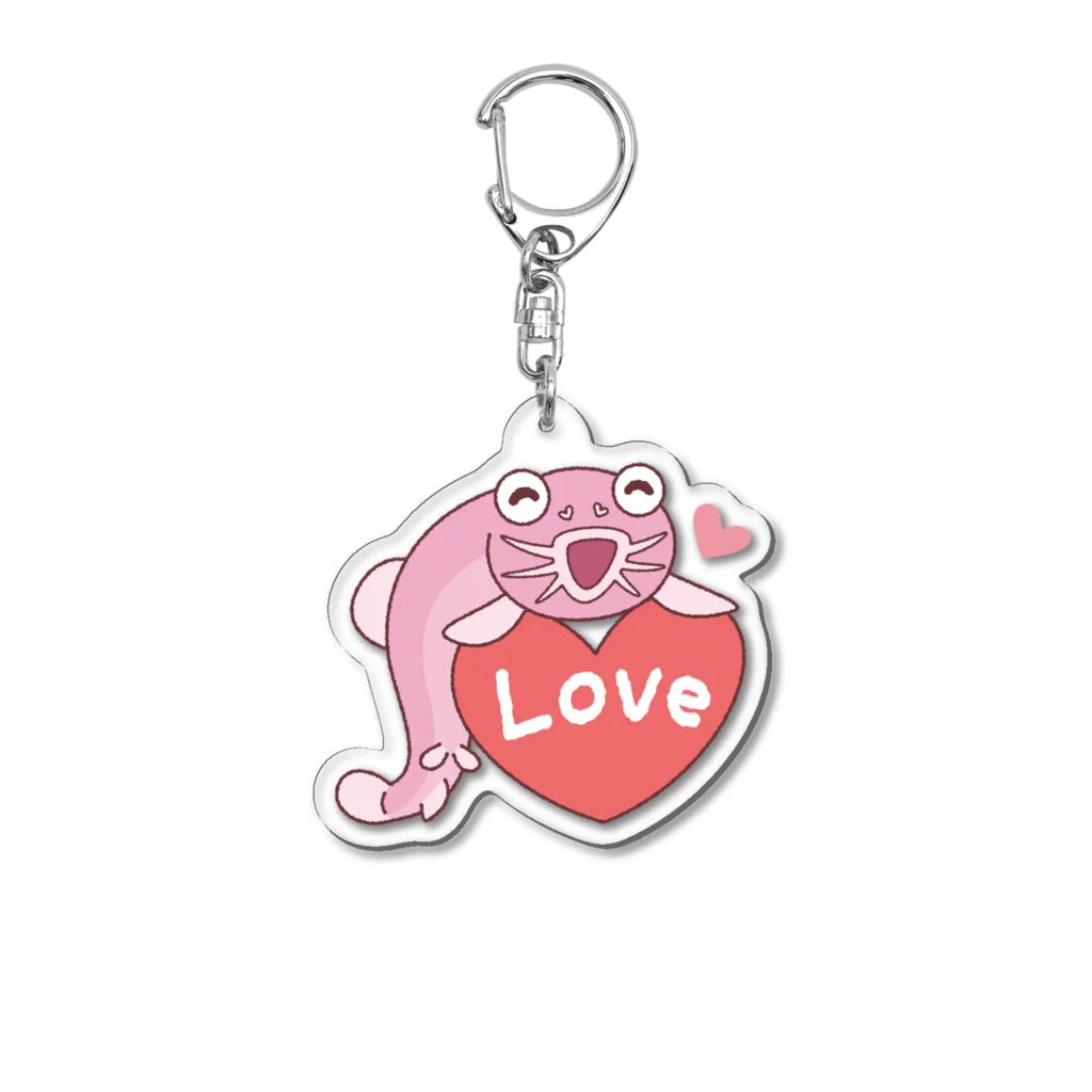 どじょちゃん しょっぷのLove Acrylic Key Chain