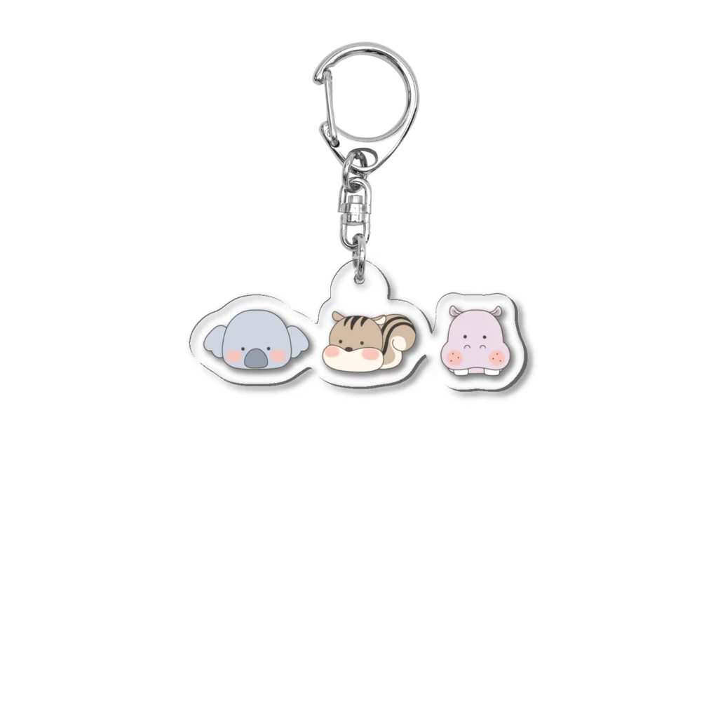 🦛ひぽまるちゃんねる🐨のひぽまるちゃんねる　アニマルズ　２０２４年誕生日記念 Acrylic Key Chain