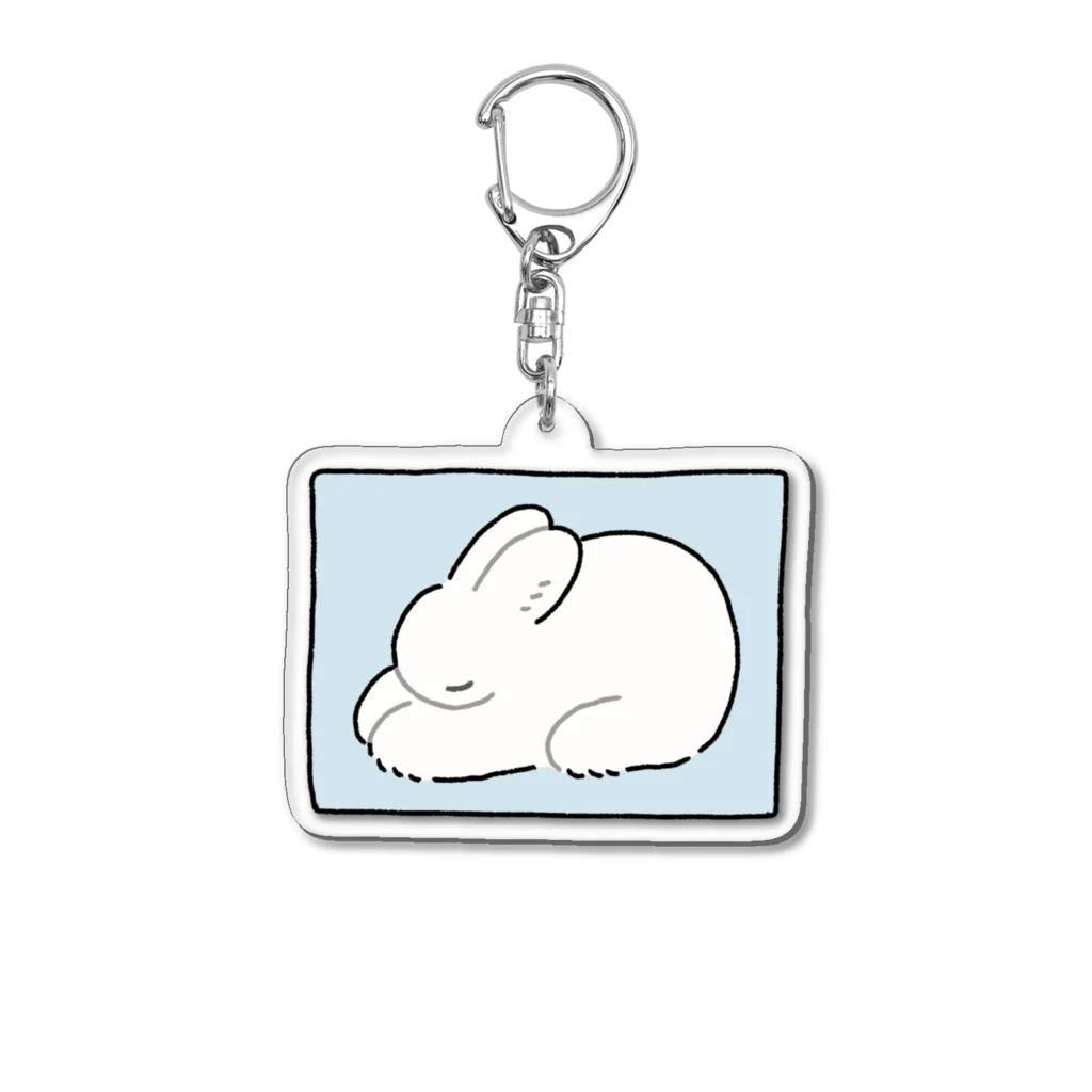 微風おひるねショップの立ち耳ちゃん Acrylic Key Chain