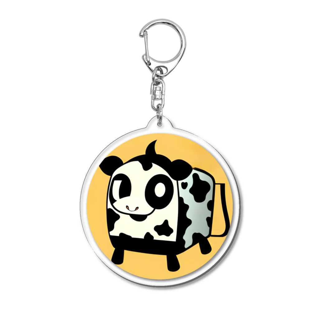 AKテイストのCow キュービック Acrylic Key Chain