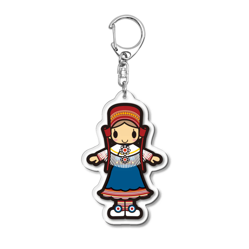 Rachelのラップランドの民族衣装 Acrylic Key Chain