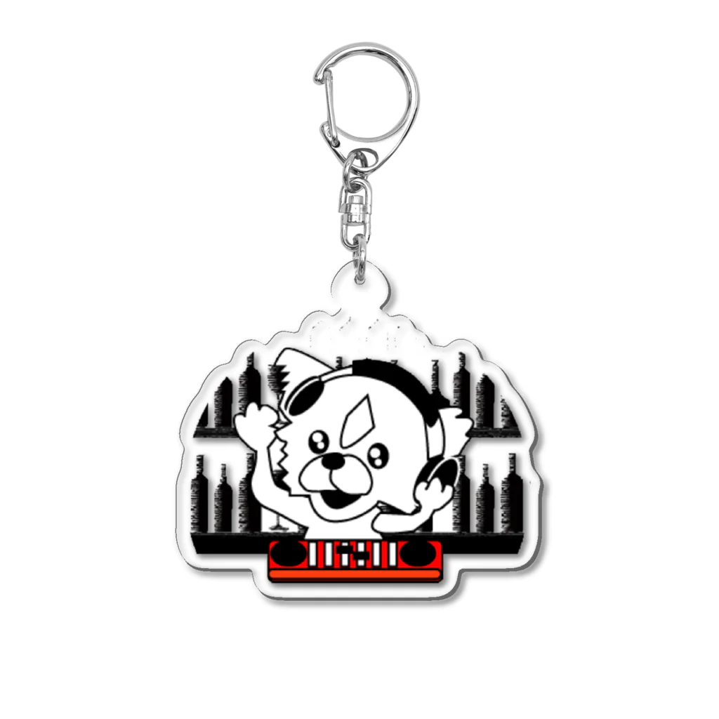 ＤJ犬のチーくんグッズのDJわんこのチーくん Acrylic Key Chain