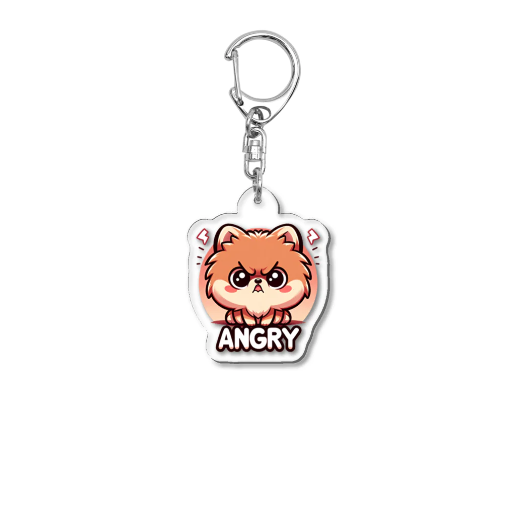 ぷるぱらの【ぽめちい】シリーズ （Angry バージョン） アクリルキーホルダー