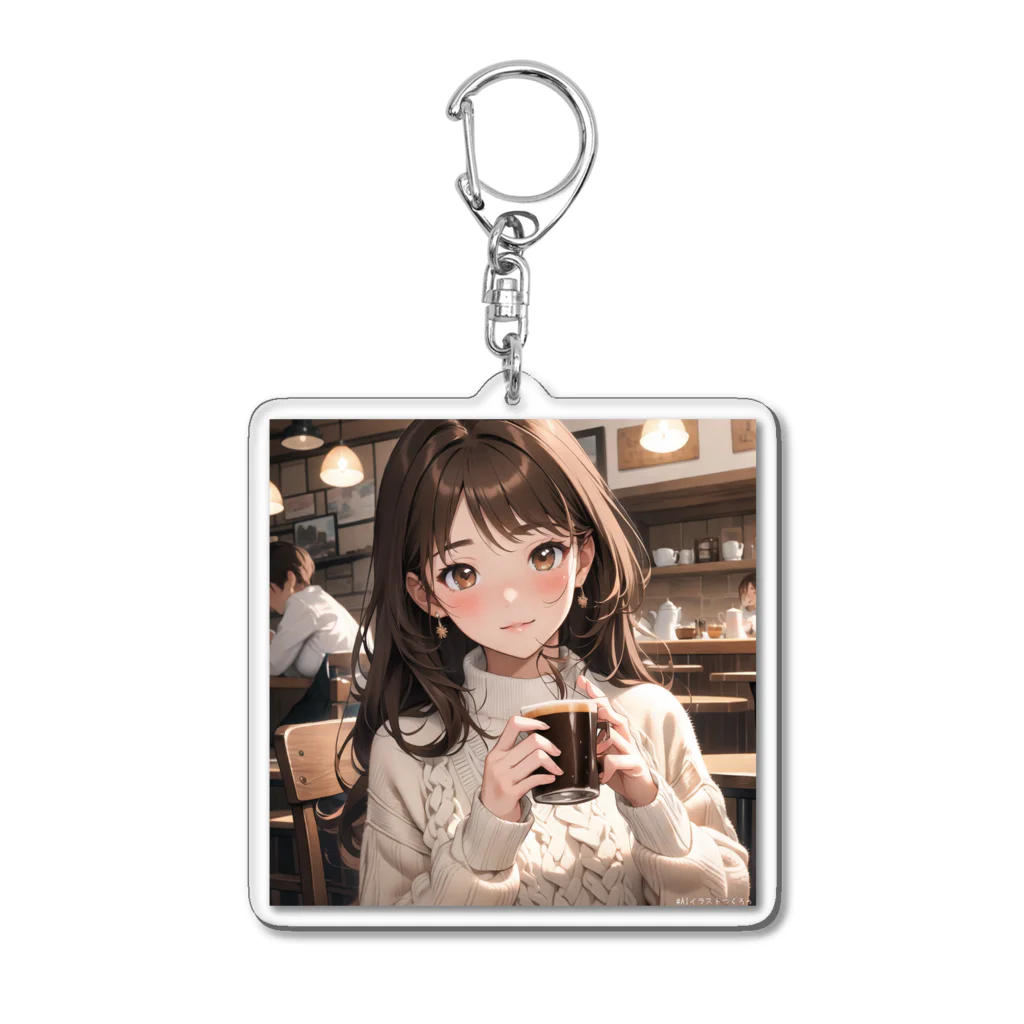 LuckyAngelのchillタイム彼女 Acrylic Key Chain